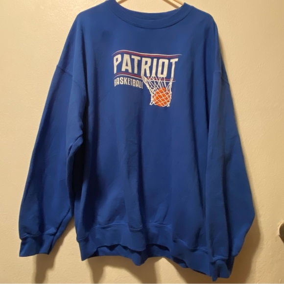 Patriot Basketball Sweatshirt Mens Size‎ 2XL Blue Pullover - Picture 1 of 9